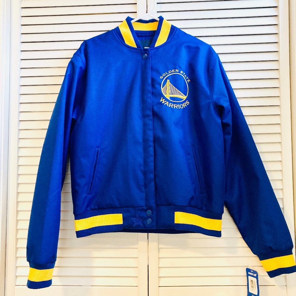 Unisex Golden State Warriors Full Snap Jacket NWT